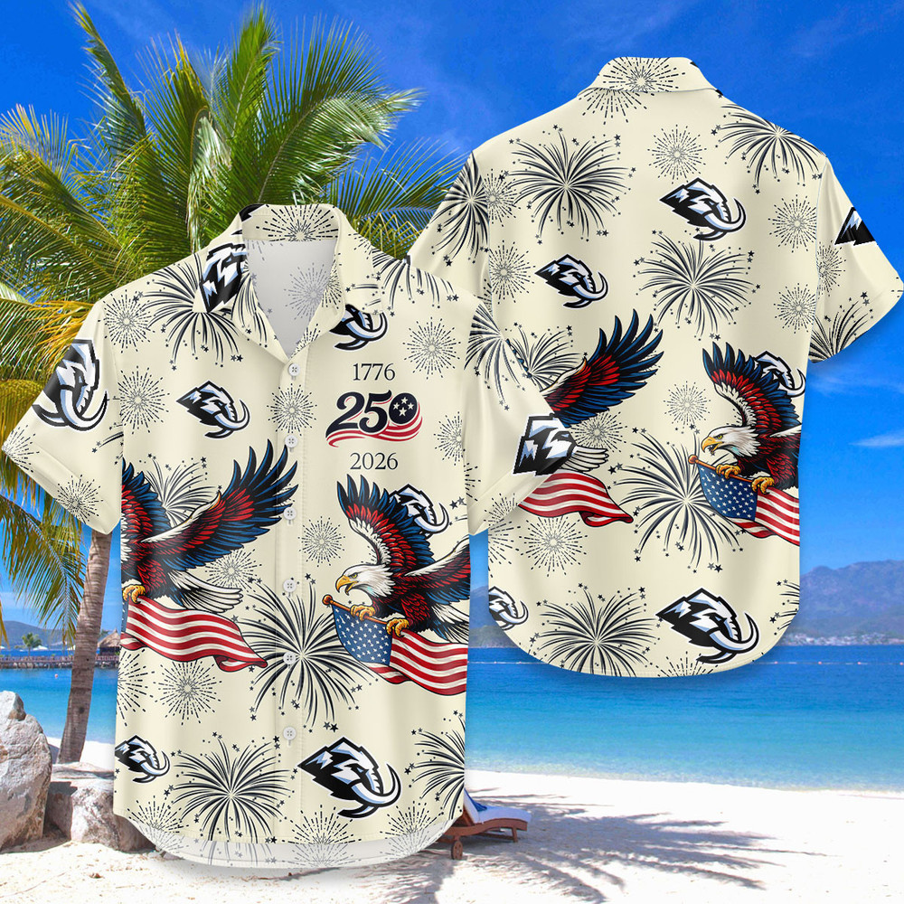 Utah Hockey Hawaiian Shirt Usa Flag 250 Years Of Freedom Anniversary 1776-2026