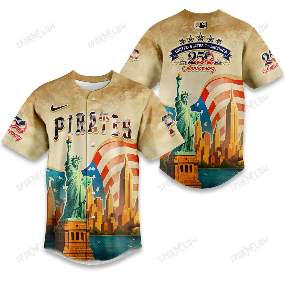 Pittsburgh Pirates Statue Of Liberty" 250Th Anniversary Baseball Jersey