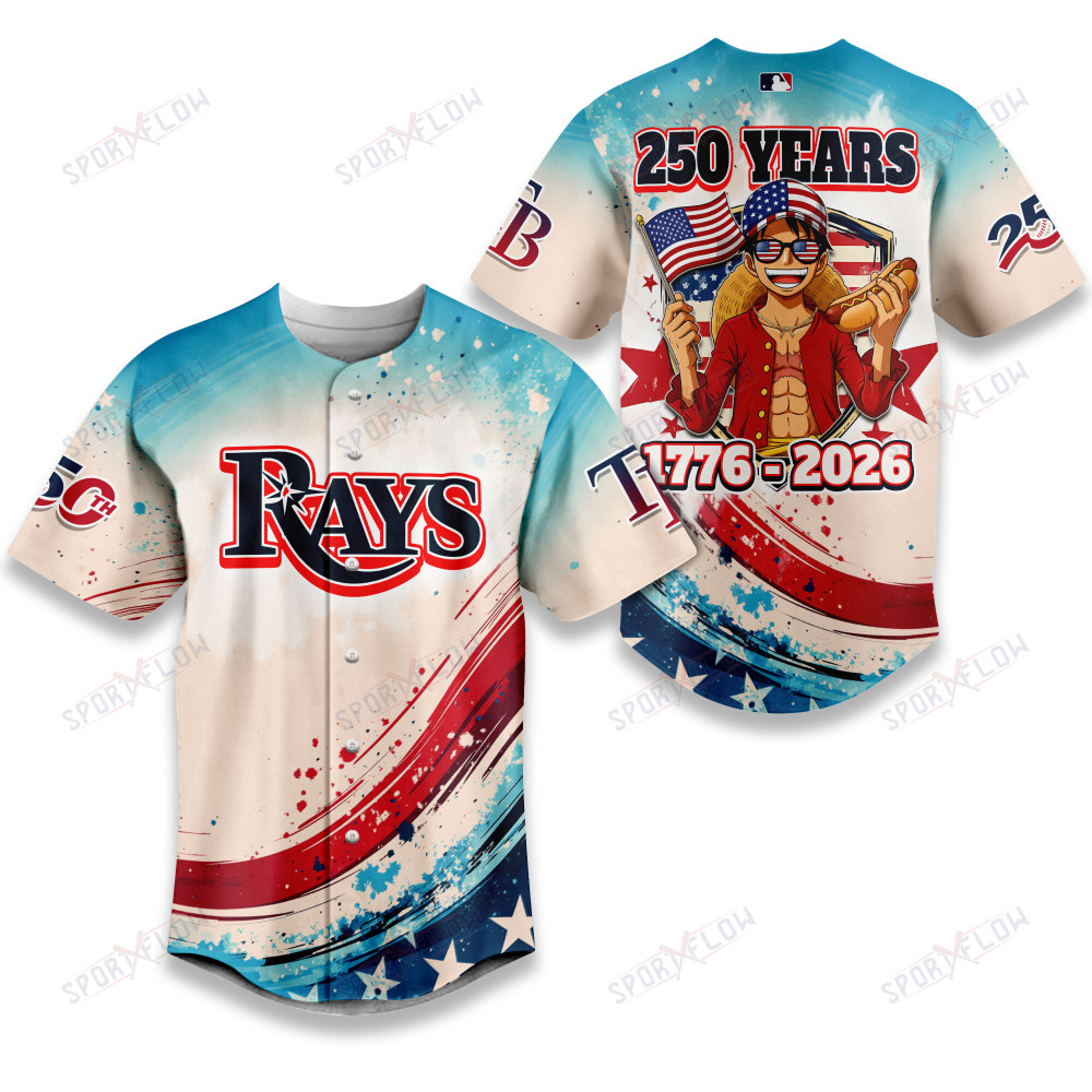 Tampa Bay Rays X Luffy 250 Years Celebration Party Baseball Jersey
