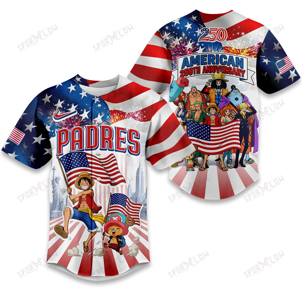 San Diego Padres X One Piece United States Of America 250 Baseball Jersey