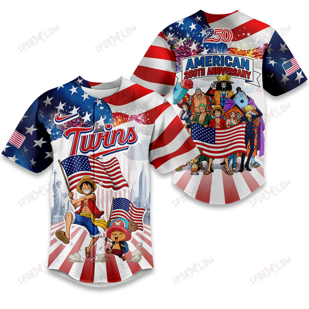 Minnesota Twins X One Piece United States Of America 250 Baseball Jersey