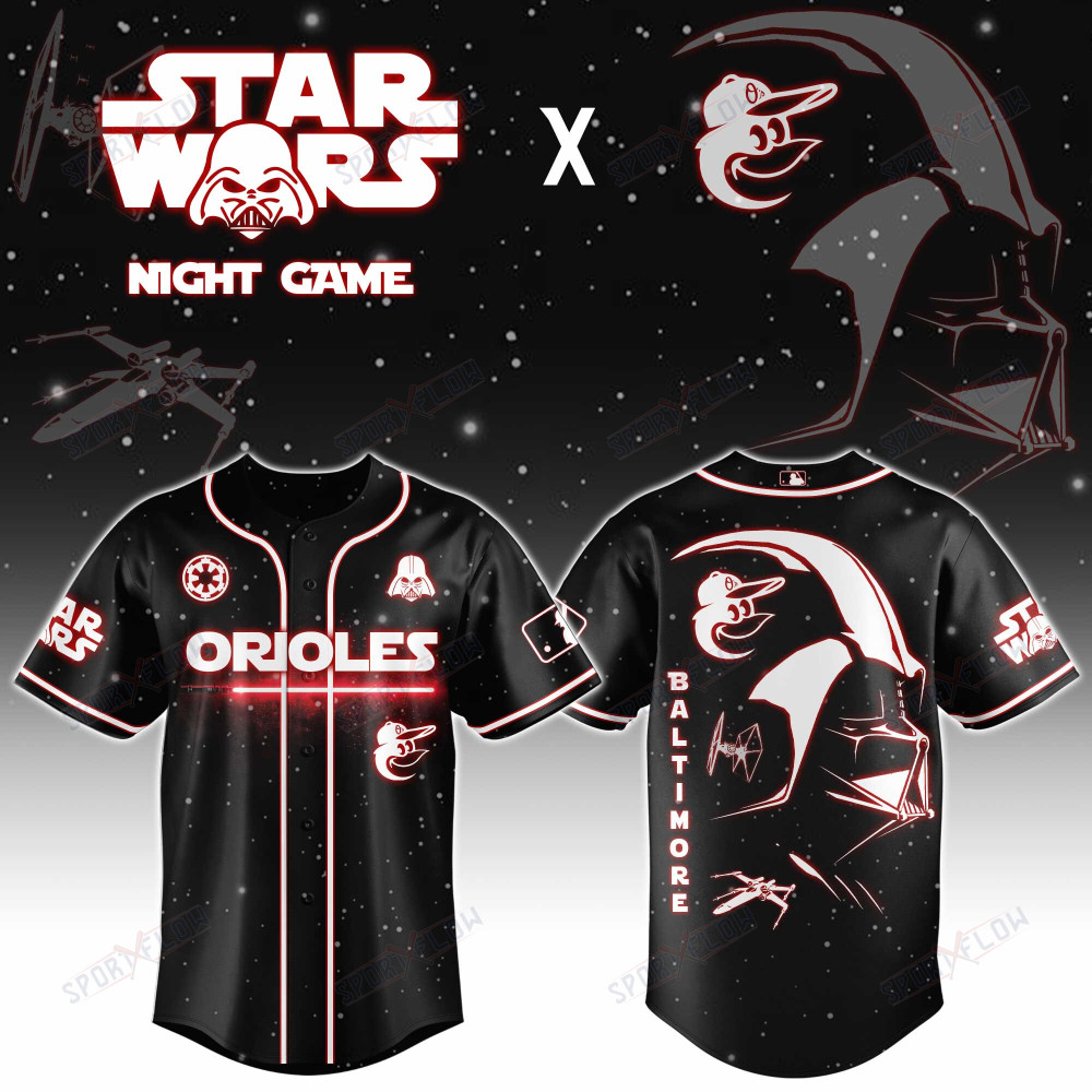 Baltimore Orioles X Star Wars Darth Vader Sith Lord Night Game Baseball Jersey