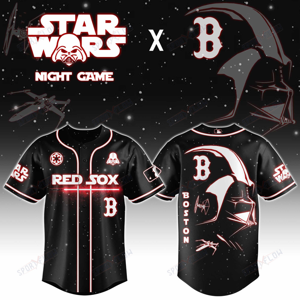 Boston Red Sox X Star Wars Darth Vader Sith Lord Night Game Baseball Jersey