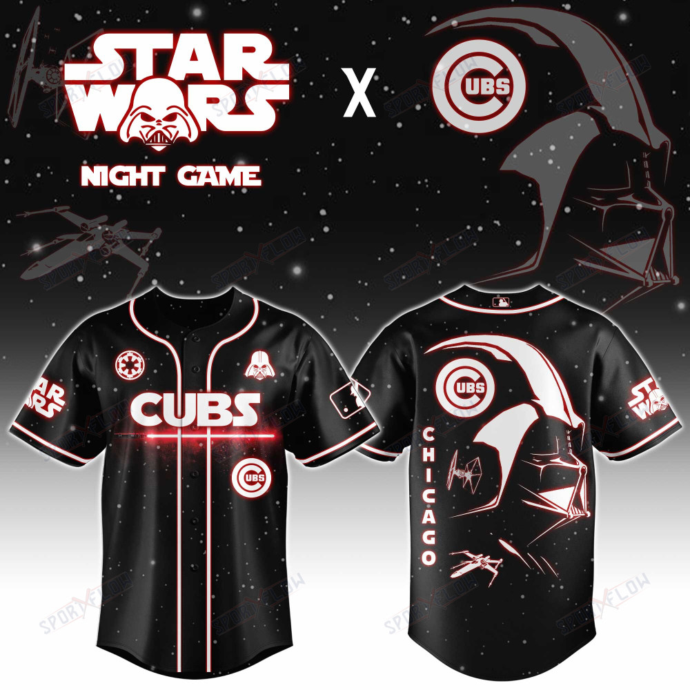Chicago Cubs X Star Wars Darth Vader Sith Lord Night Game Baseball Jersey