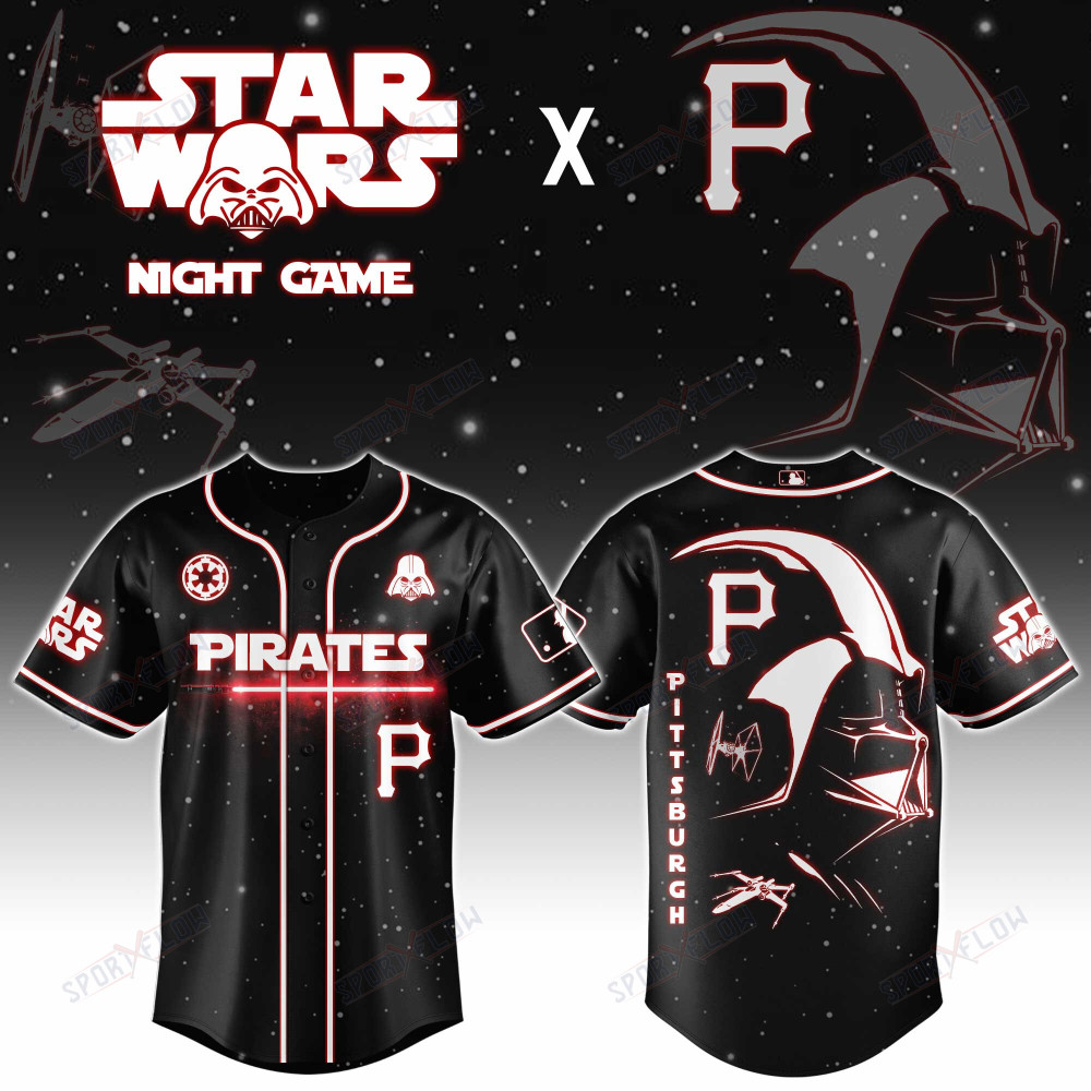 Pittsburgh Pirates X Star Wars Darth Vader Sith Lord Night Game Baseball Jersey