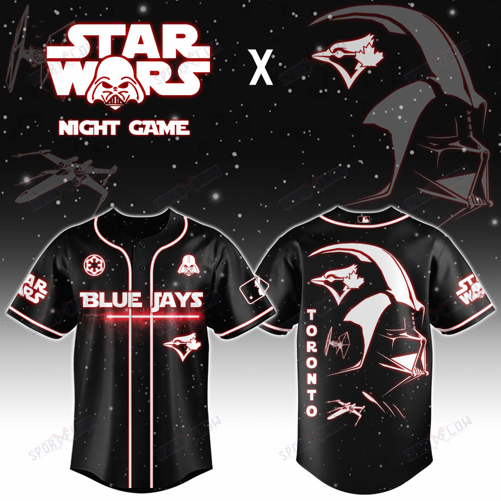 Toronto Blue Jays X Star Wars Darth Vader Sith Lord Night Game Baseball Jersey