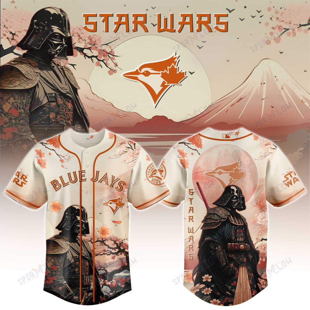 Toronto Blue Jays X Star Wars Darth Vader Samurai Lord Baseball Jersey