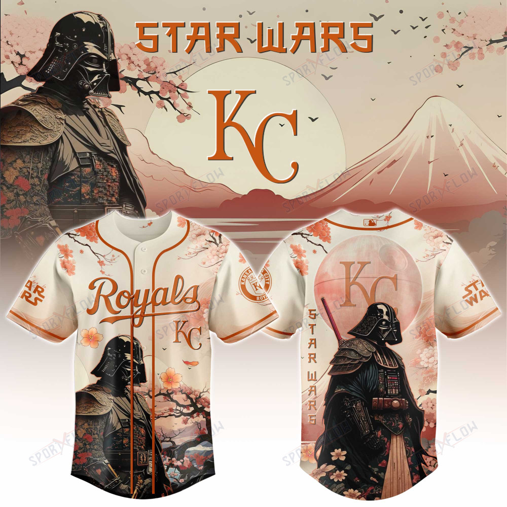 Kansas City Royals X Star Wars Darth Vader Samurai Lord Baseball Jersey