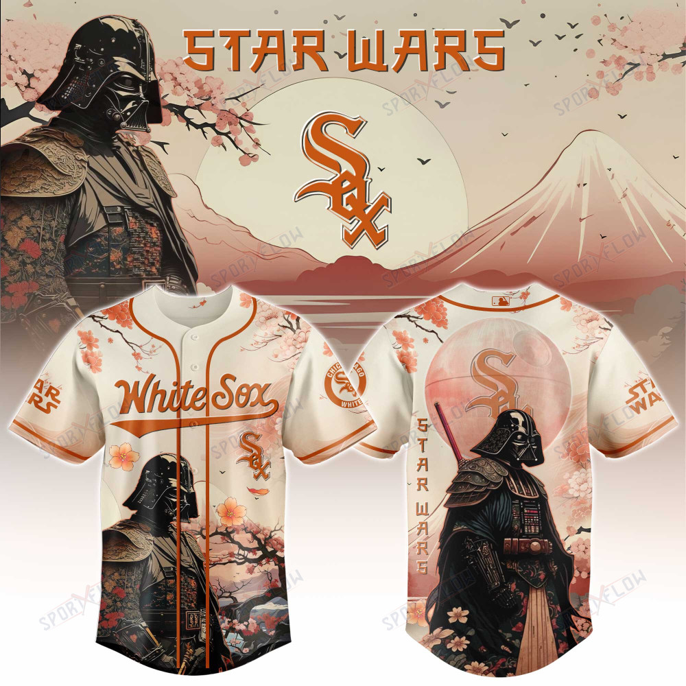 Chicago White Sox X Star Wars Darth Vader Samurai Lord Baseball Jersey