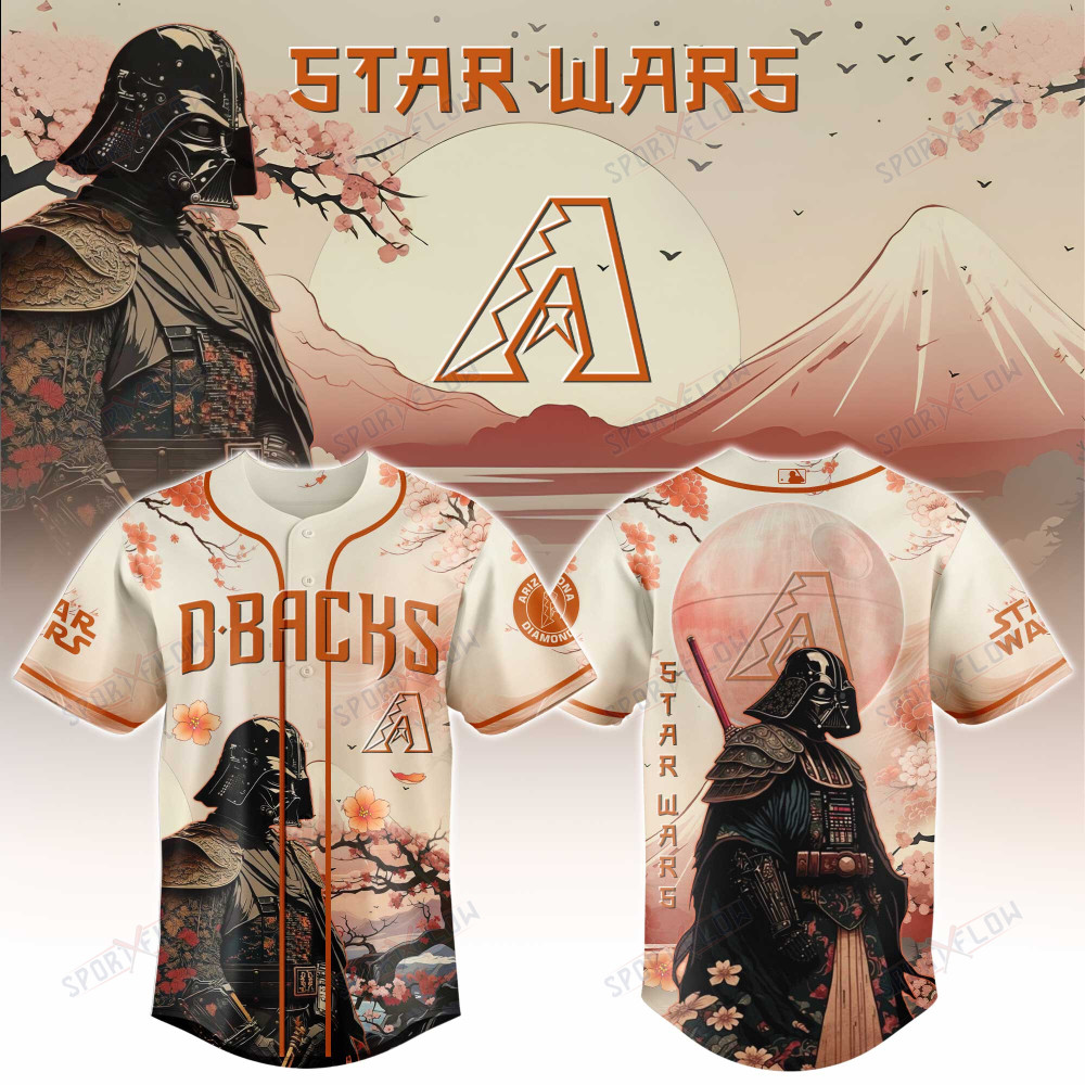 Arizona Diamondbacks X Star Wars Darth Vader Samurai Lord Baseball Jersey