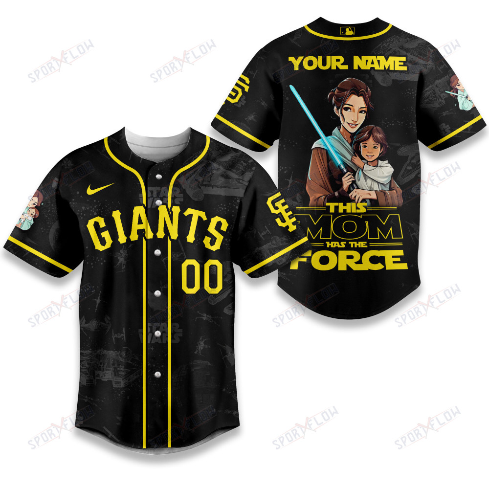 San Francisco Giants X Star Wars This Mom Has The Force Baseball Jersey