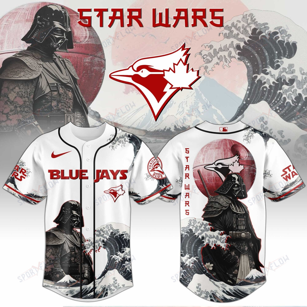 Toronto Blue Jays X Star Wars Darth Vader Japanese Aesthetic Baseball Jersey