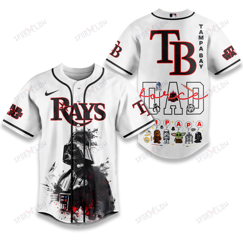 Tampa Bay Rays X Star Wars The Force Dad Father'S Day Baseball Jersey