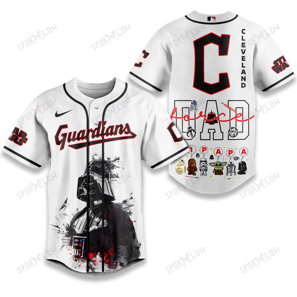 Cleveland Guardians X Star Wars The Force Dad Father'S Day Baseball Jersey