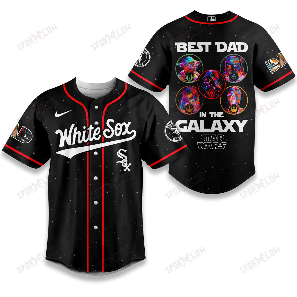 Chicago White Sox X Star Wars The Chosen Dad Father'S Day Baseball Jersey
