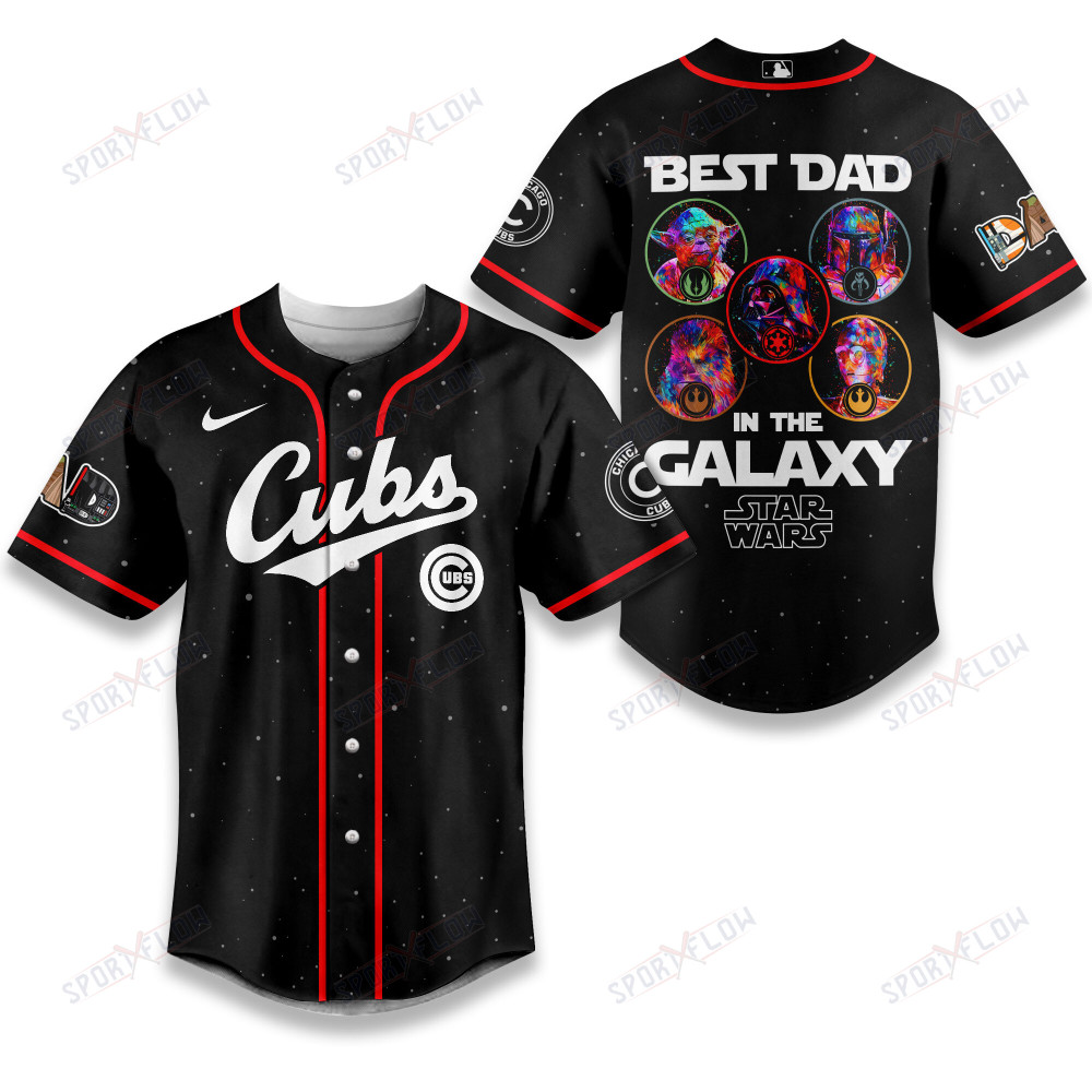 Chicago Cubs X Star Wars The Chosen Dad Father'S Day Baseball Jersey