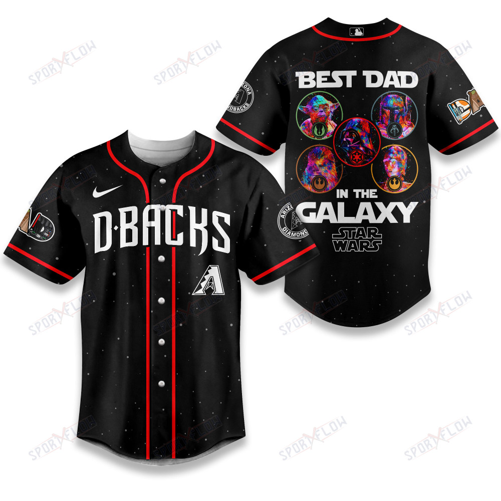 Arizona Diamondbacks X Star Wars The Chosen Dad Father'S Day Baseball Jersey