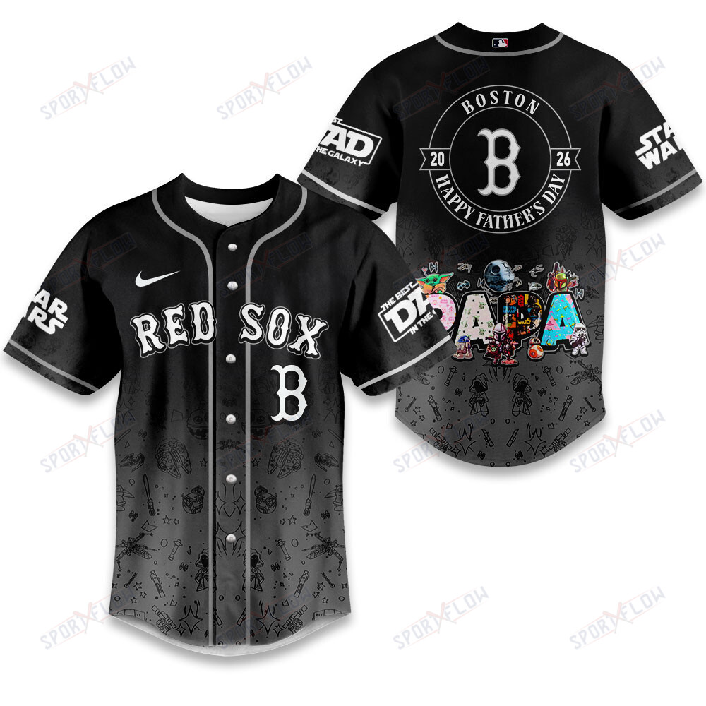 Boston Red Sox X Star Wars Father'S Day Masterwork Baseball Jersey