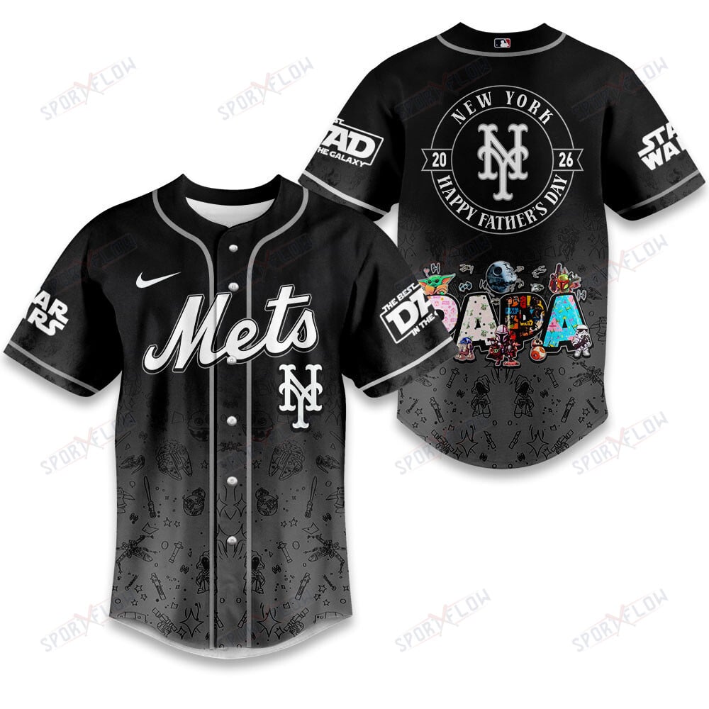 New York Mets X Star Wars Father'S Day Masterwork Baseball Jersey