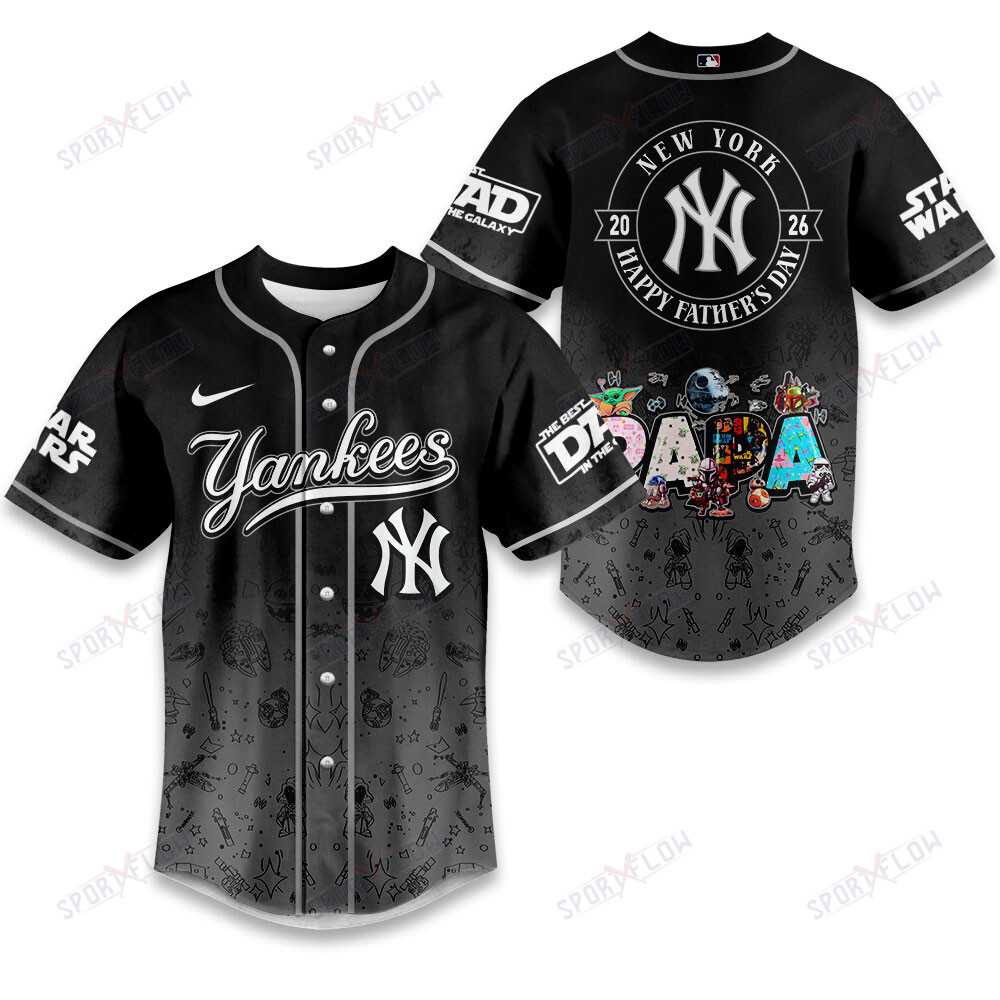 New York Yankees X Star Wars Father'S Day Masterwork Baseball Jersey