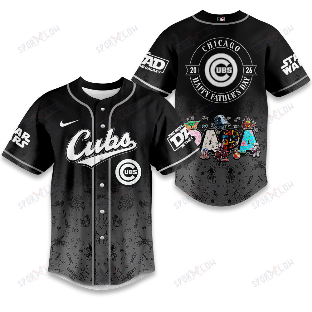 Chicago Cubs X Star Wars Father'S Day Masterwork Baseball Jersey