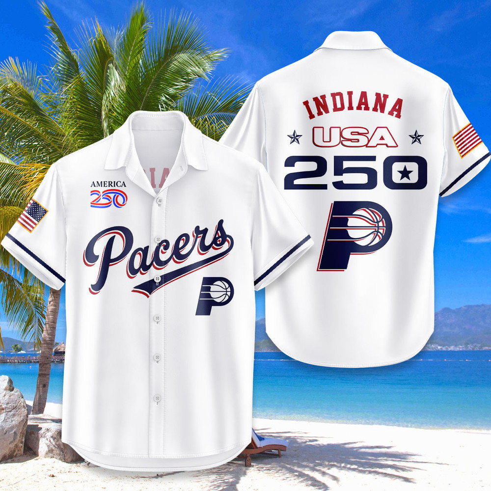 Indiana Pacers Hawaiian Shirt Usa Flag 250 Years Of Freedom Anniversary 1776-2026