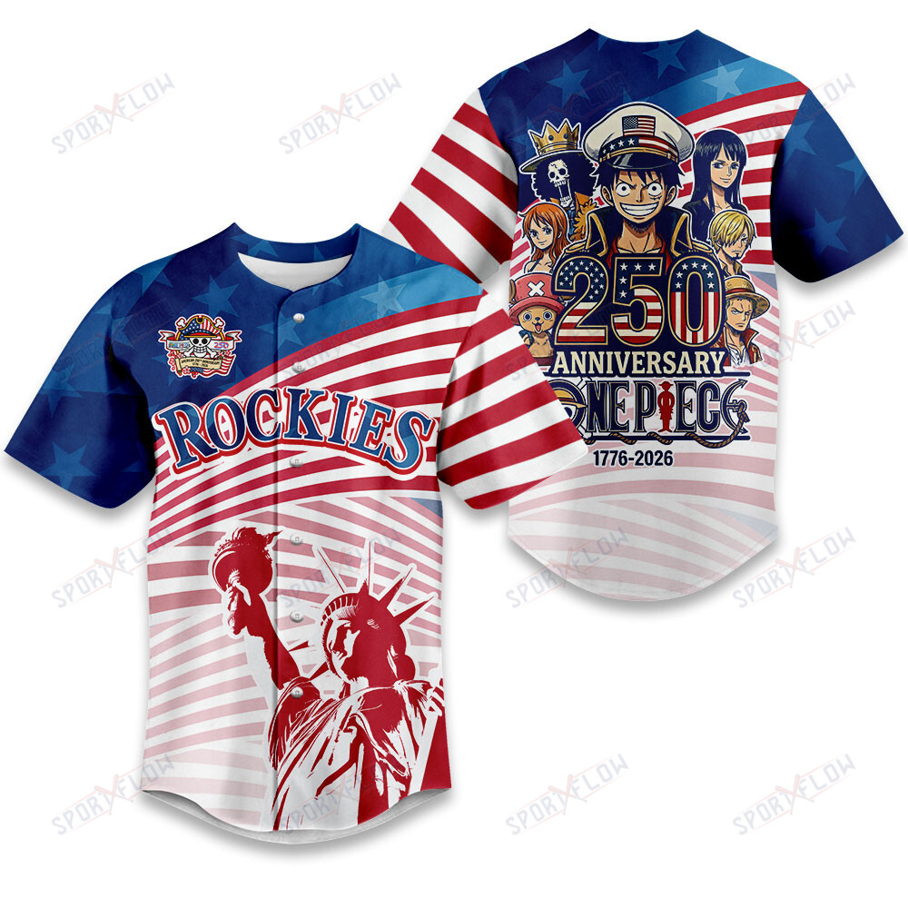 Colorado Rockies One Piece 250Th Anniversary Liberty Pirate Baseball Jersey