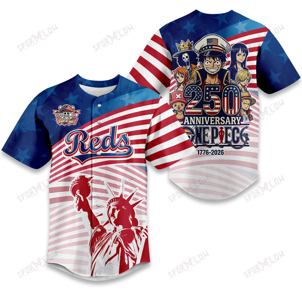 Cincinnati Reds One Piece 250Th Anniversary Liberty Pirate Baseball Jersey