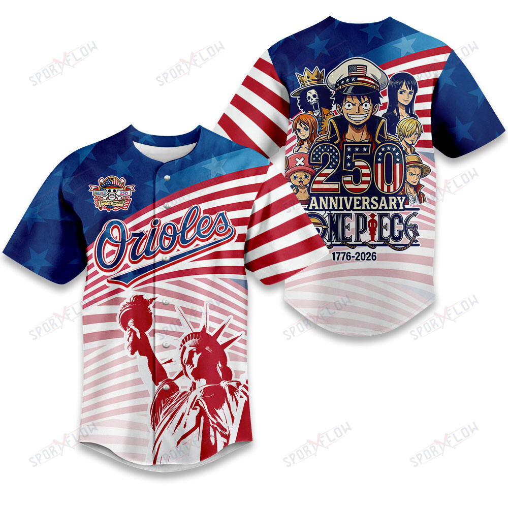 Baltimore Orioles One Piece 250Th Anniversary Liberty Pirate Baseball Jersey