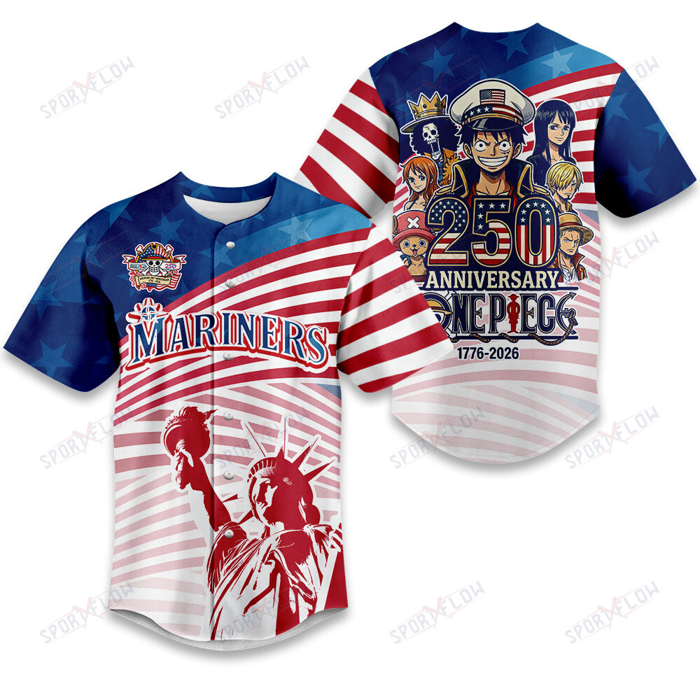 Seattle Mariners One Piece 250Th Anniversary Liberty Pirate Baseball Jersey