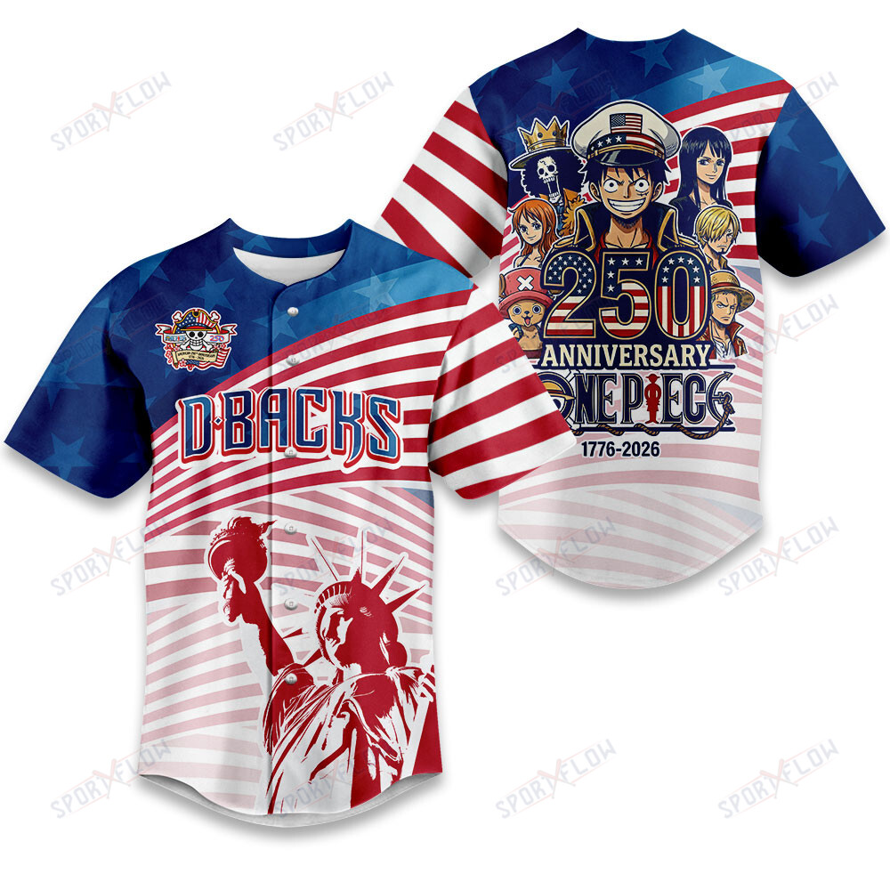Arizona Diamondbacks One Piece 250Th Anniversary Liberty Pirate Baseball Jersey