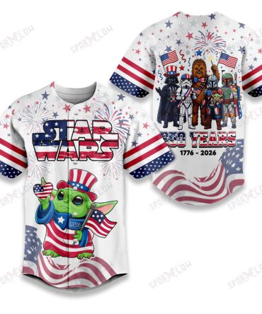 Star Wars Usa 250Th Anniversary American Heritage Baseball Jersey