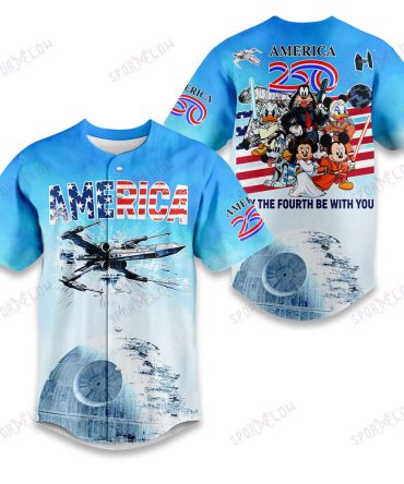 Star Wars Disney America 250 May The Fourth Be With You Baseball Jersey
