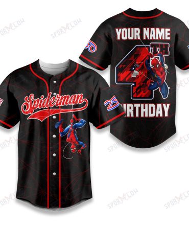 Spiderman America 250Th Anniversary 4Th Of July Birthday Baseball Jersey V2