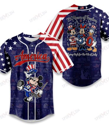 Mickey Usa 250Th Anniversary Baseball Jersey