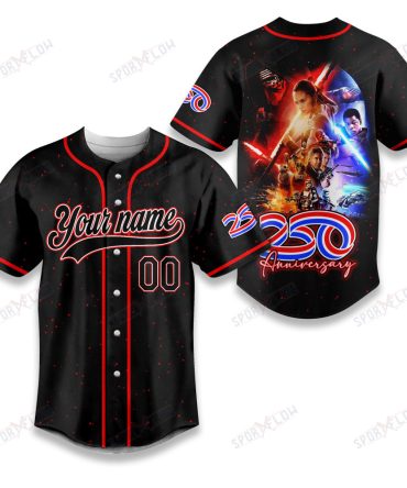 Star Wars America 250Th Anniversary Galaxy Night Custom Baseball Jersey
