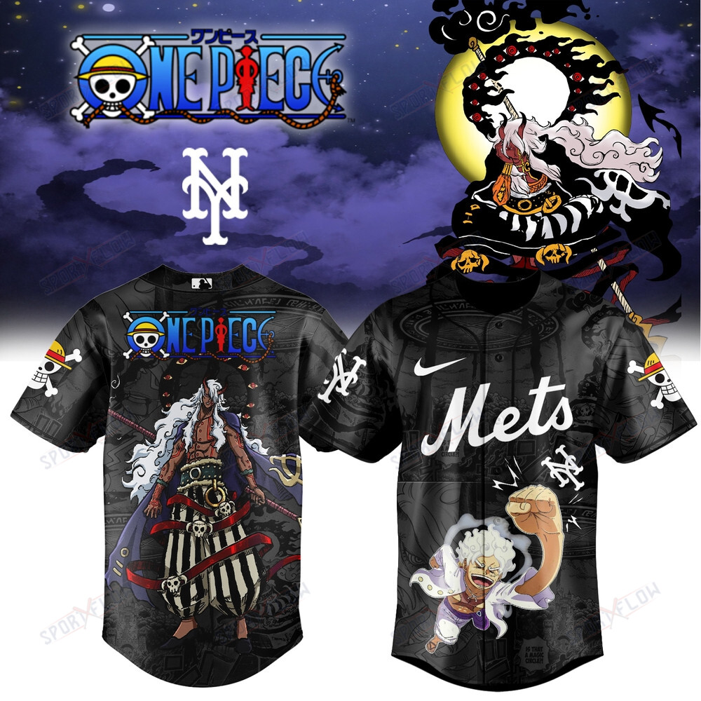 New York Mets X One Piece Imu Power Limited Edition Baseball Jersey