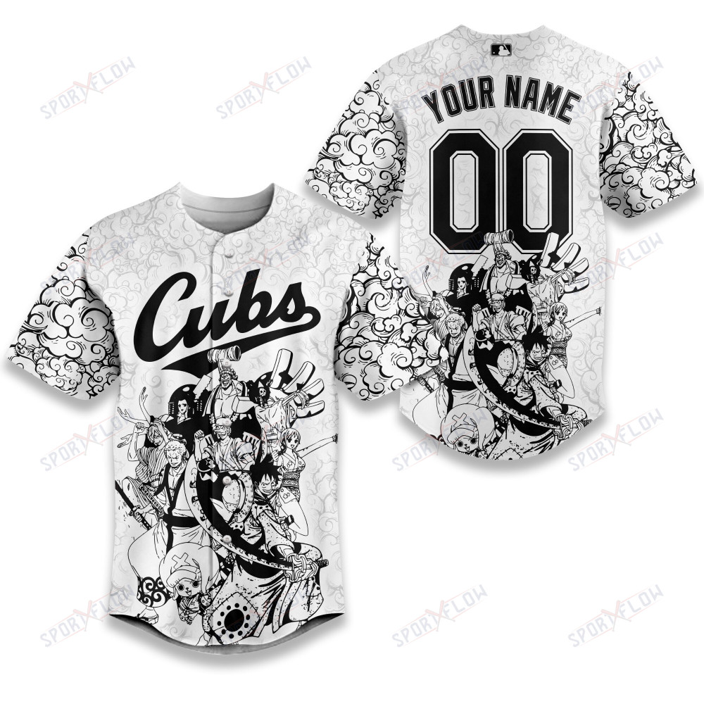 Chicago Cubs X One Piece Celestial Cloud Archival Baseball Jersey