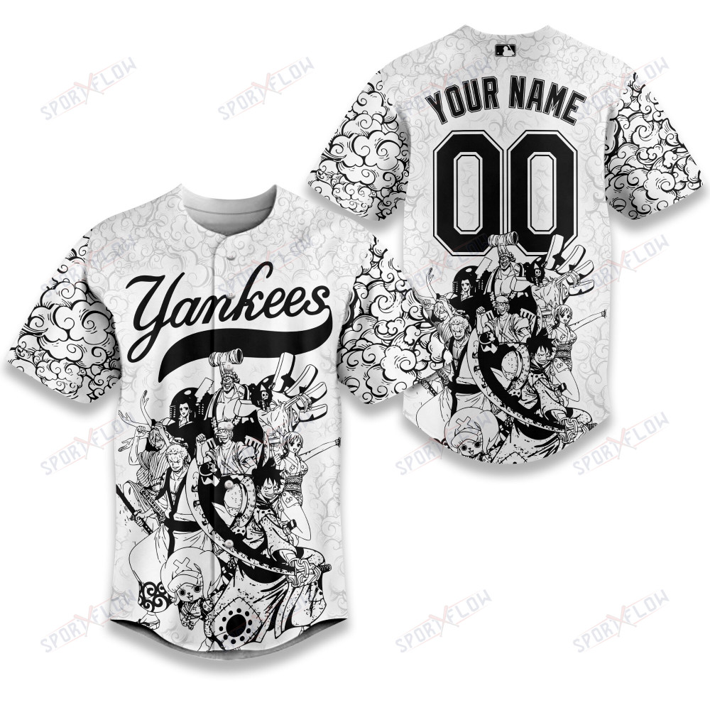 New York Yankees X One Piece Celestial Cloud Archival Baseball Jersey