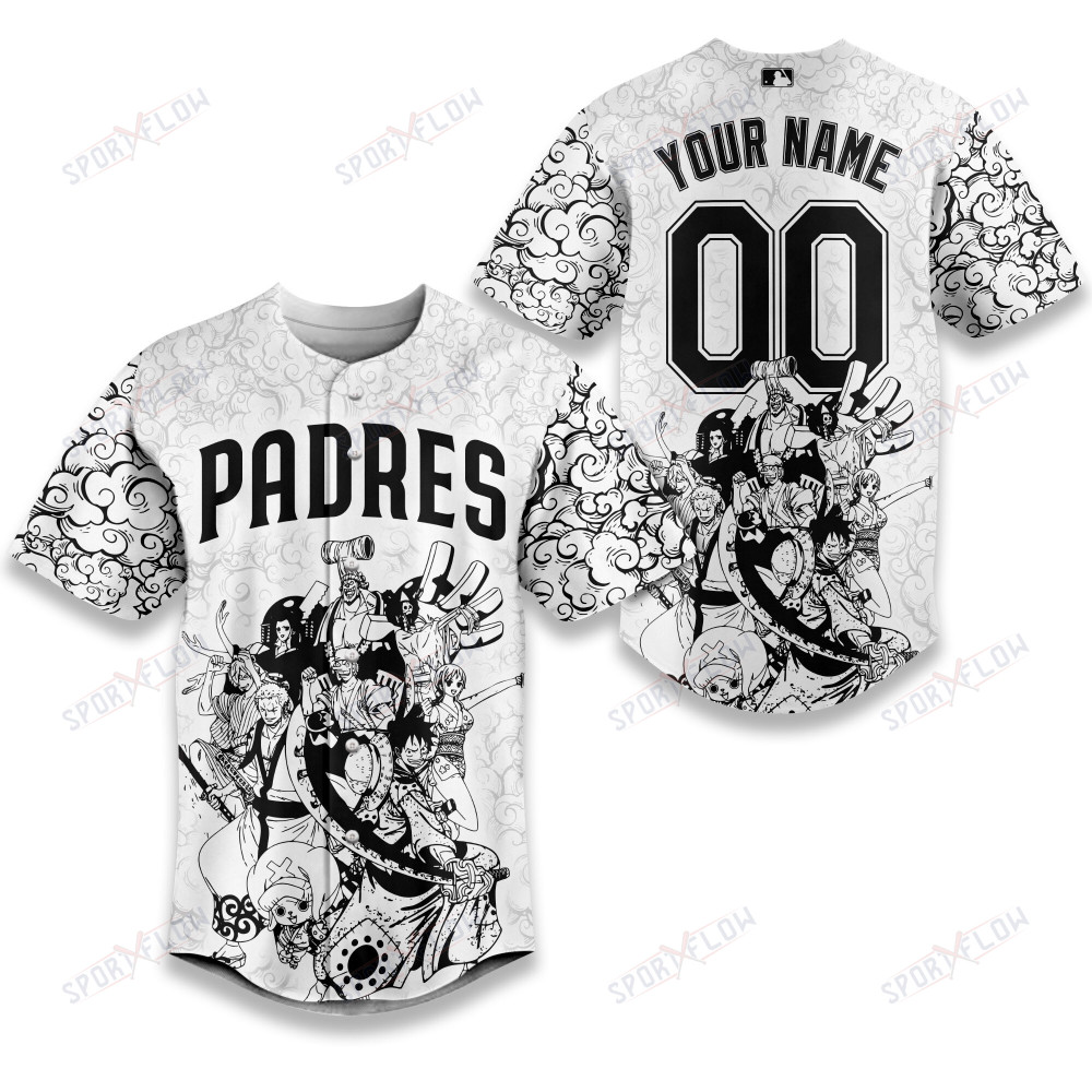 San Diego Padres X One Piece Celestial Cloud Archival Baseball Jersey