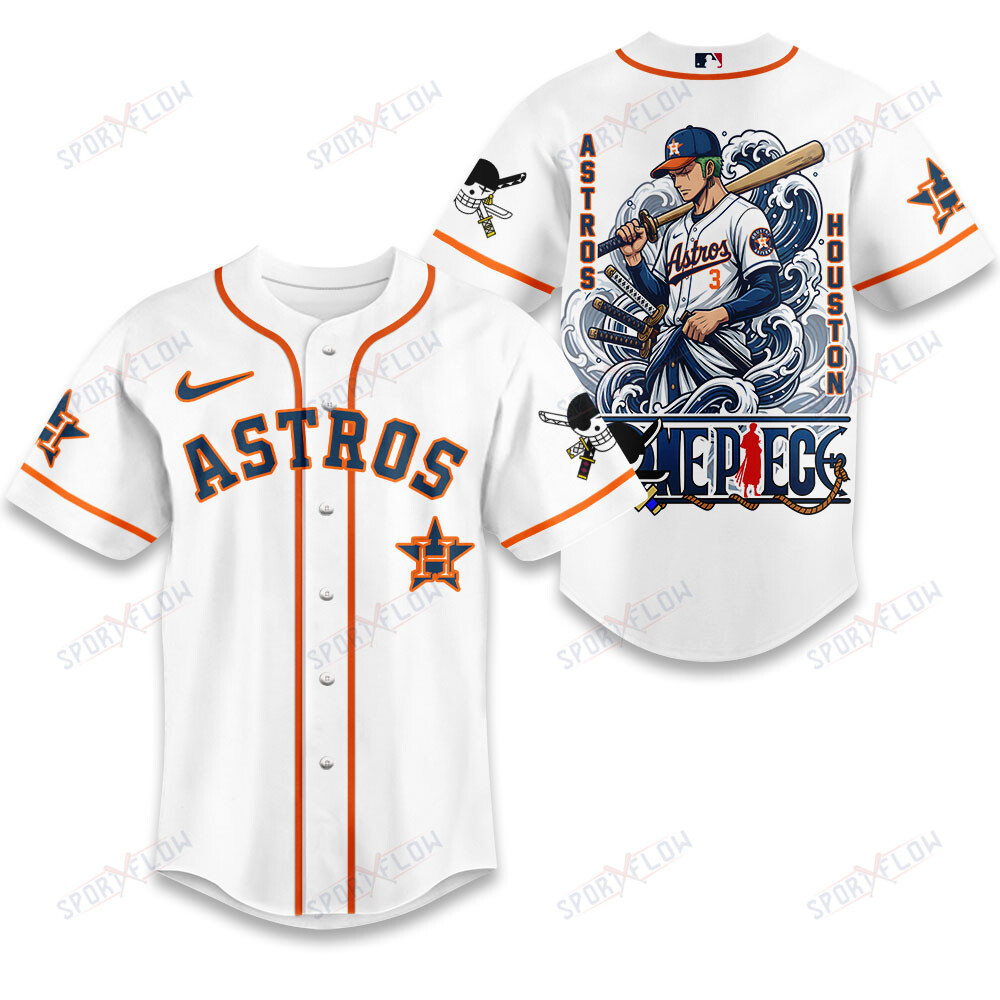 Houston Astros X One Piece Japanese Style Waves Baseball Jersey