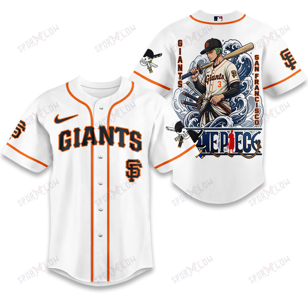 San Francisco Giants X One Piece Japanese Style Waves Baseball Jersey