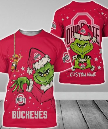 Ohio State Buckeyes College Football X Grinch Christmas Special Edition - 3D Shirt Hoodie