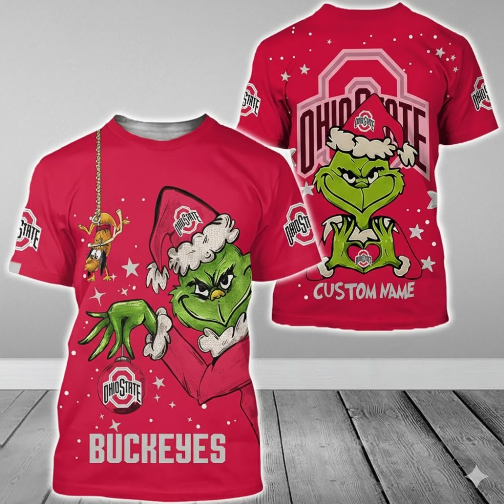 Ohio State Buckeyes College Football X Grinch Christmas Special Edition - 3D Shirt Hoodie