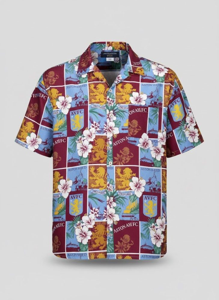Aston Villa Fc Hawaiian Shirt