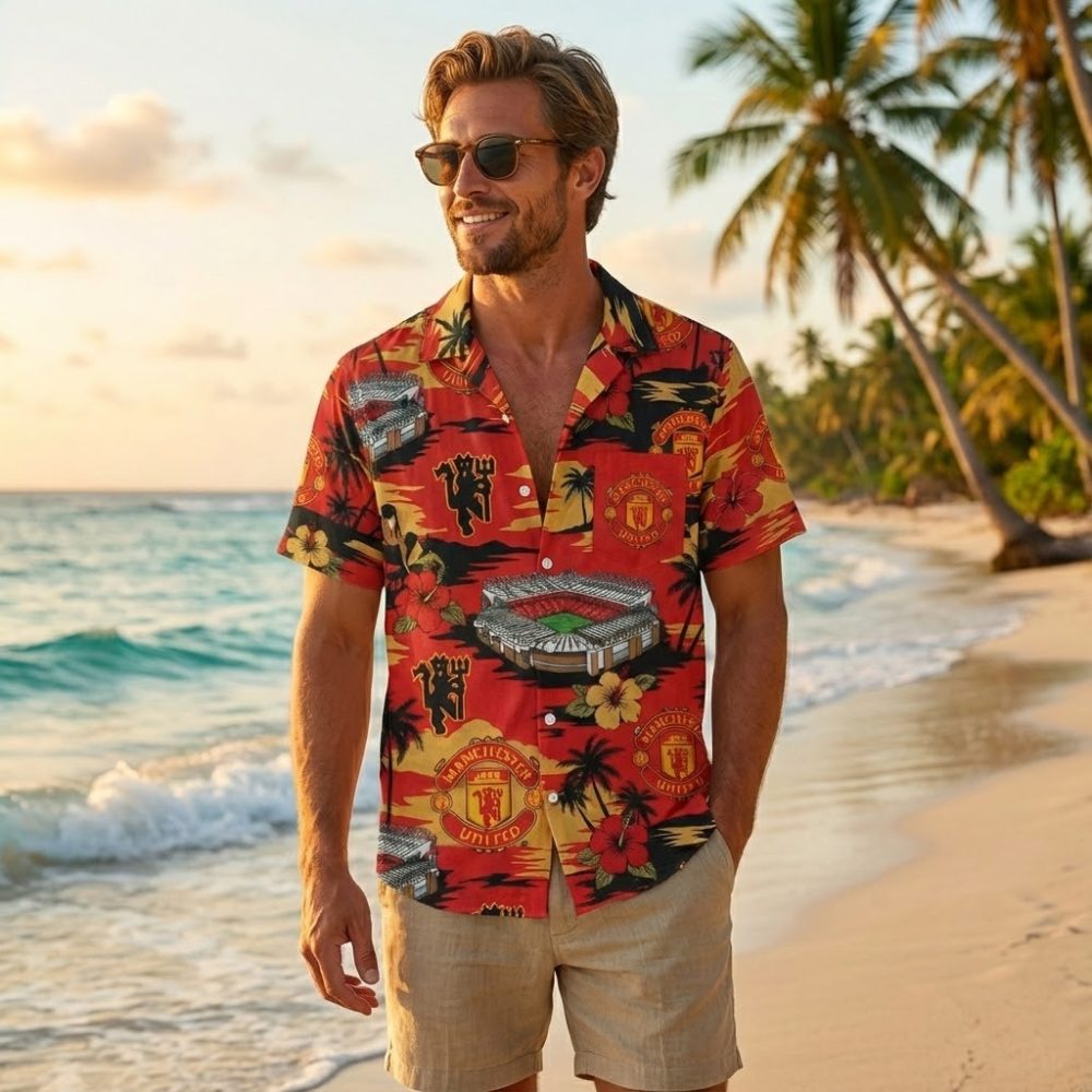 Manchester United Hawaiian Shirt - Image 2