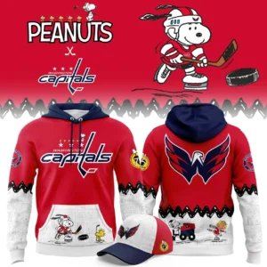 Washington Capitals Peanuts Hoodie – Snoopy Hockey 3D Apparel