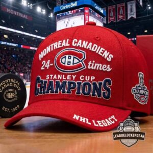 Montreal Canadiens 24-Times Stanley Cup Champions Nhl Legacy Baseball Cap