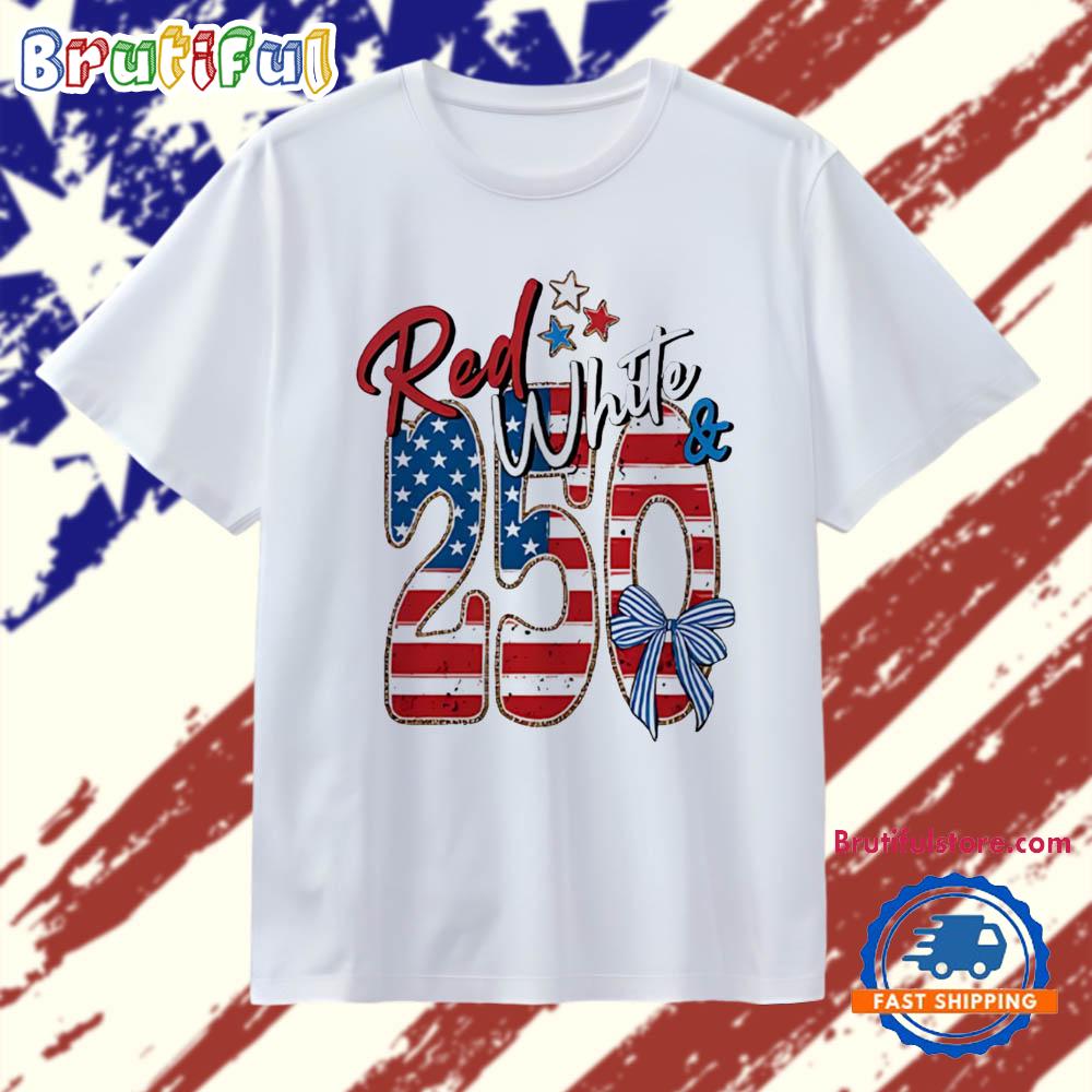 250Th Anniversary Red White And Blue T Shirt