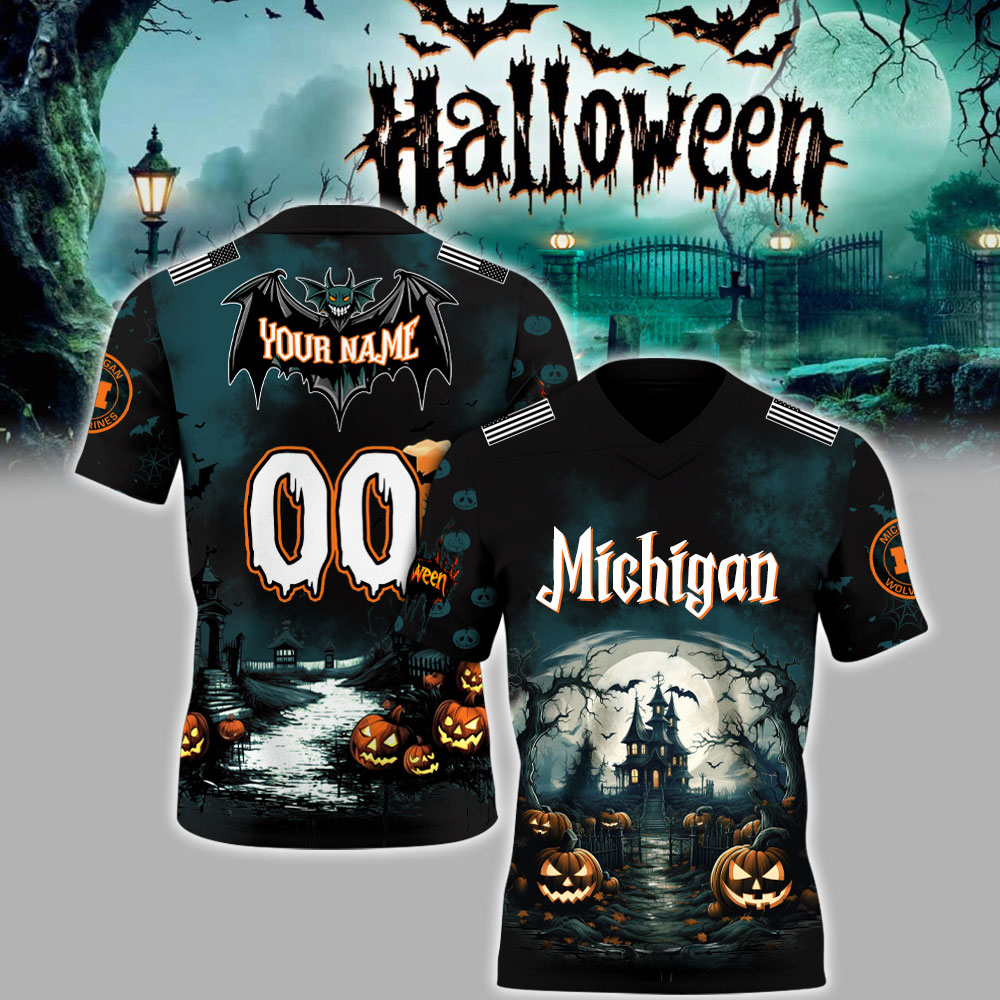 Michigan Wolverines College Football X Halloween Special Edition Football Jersey